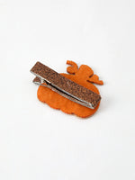 Rylee Faith Designs Halloween Pumpkin Girls Hair Clip Cute Accessory for Spooky Season - Apparel & Accessories > Clothing Accessories > Hair Accessories > Hair Pins, Claws & Clips Bows