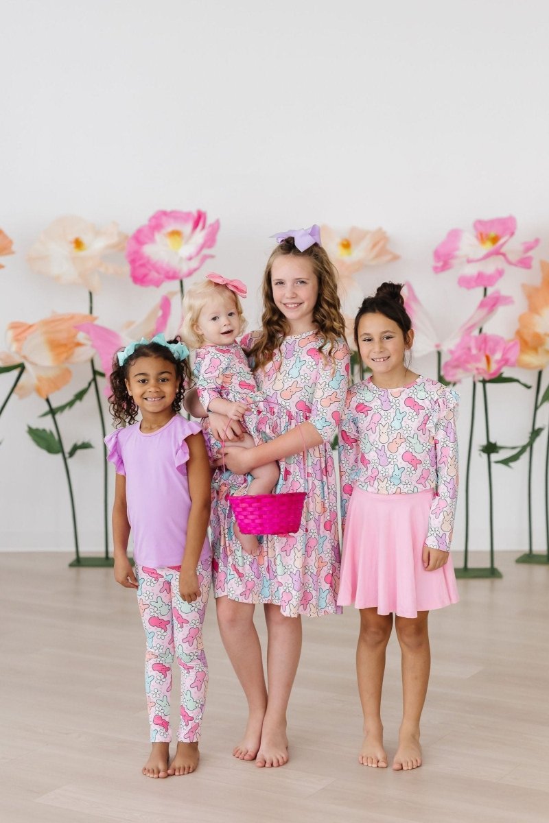 Mila & Rose ® Hangin With My Peeps Long Sleeve Ruffle Tee Mila And Rose - Everetts Place Boutique - 