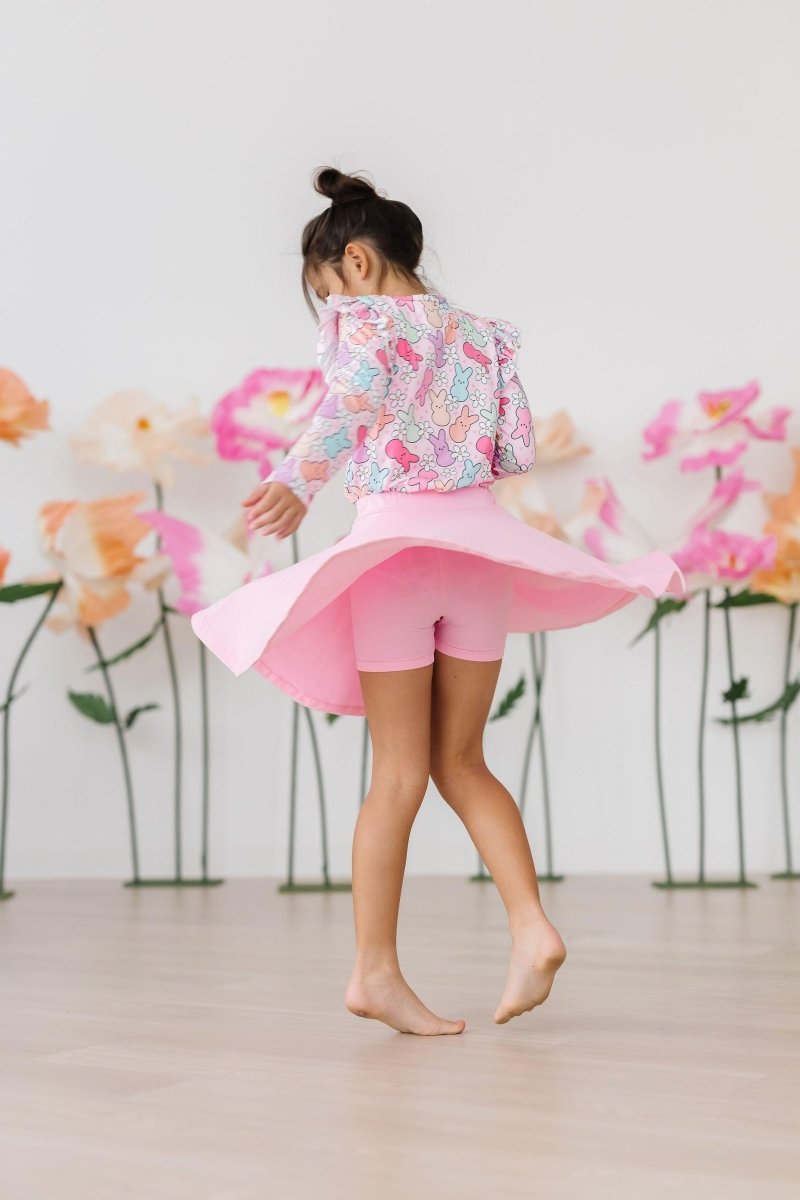 Mila & Rose ® Hangin With My Peeps Long Sleeve Ruffle Tee Mila And Rose - Everetts Place Boutique - 