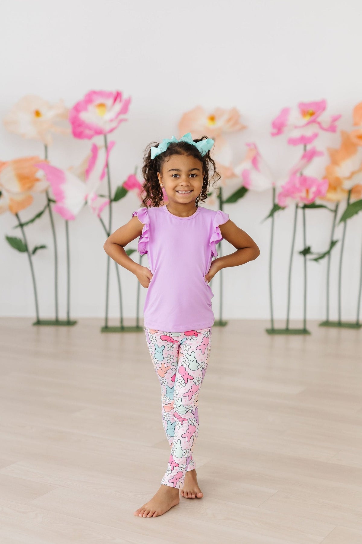 Mila & Rose Hangin with My Peeps organic baby leggings