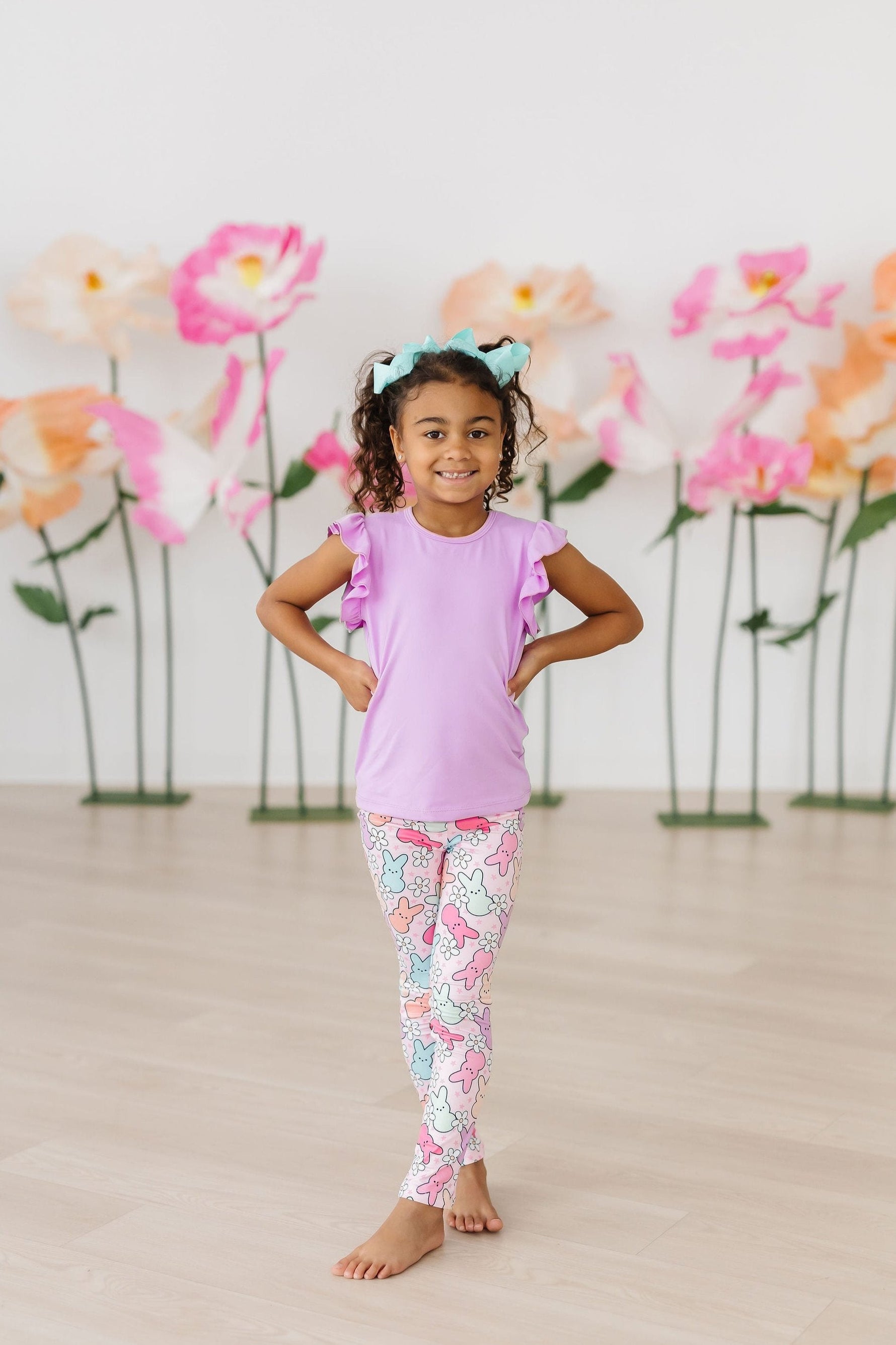 Mila & Rose Hangin with My Peeps organic baby leggings