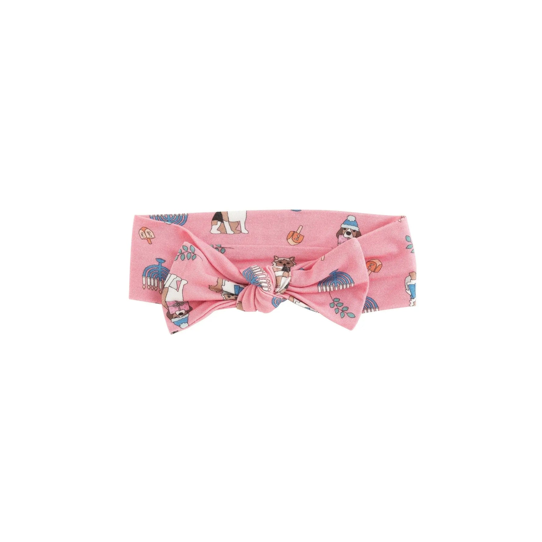 Dreamlet Hanukkah Pets Bow Headband Pink Soft Breathable One Size - Apparel & Accessories > Clothing > Baby & Toddler Clothing > Baby & Toddler Sleepwear Bow Headbands