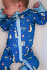 Dreamlet Hanukkah Pets Convertible Zip Footies Soft for Infants - Apparel & Accessories > Clothing > Baby & Toddler Clothing > Baby & Toddler Sleepwear Convertible Zip Footies