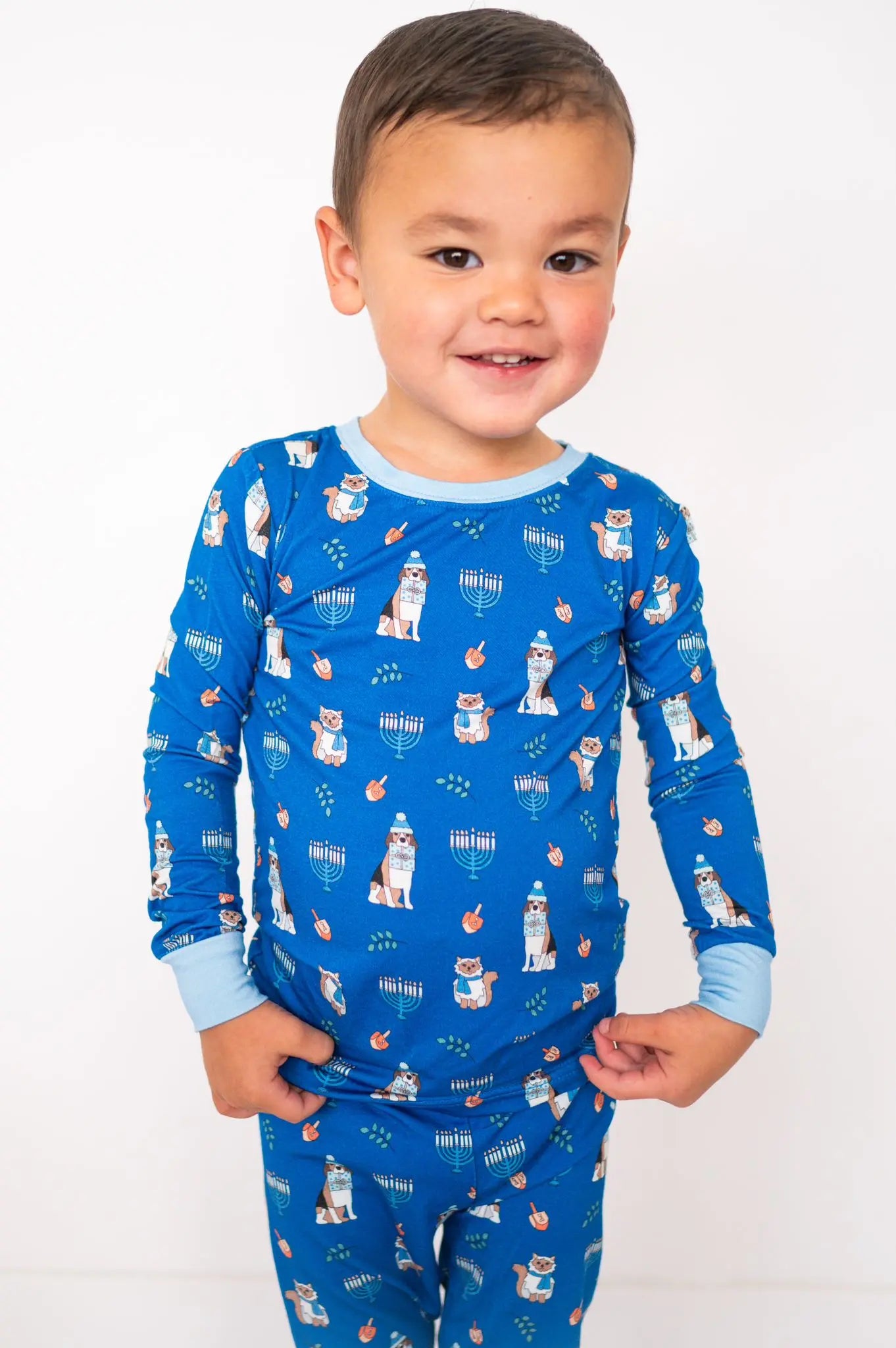 Dreamlet Hanukkah Pets Two Piece Set For Pets Bamboo Fabric Comfort - Apparel & Accessories > Clothing > Baby & Toddler Clothing > Baby & Toddler Sleepwear Two Piece PJs