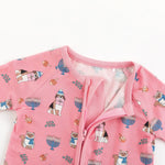 Dreamlet Hanukkah Pets Convertible Zip Footies Pink Baby Sleepwear - Apparel & Accessories > Clothing > Baby & Toddler Clothing > Baby & Toddler Sleepwear Convertible Zip Footies