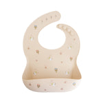 Silicone Baby Bib, Polka Dot Print by Mushie