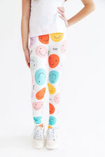 Mila & Rose Happy Days organic baby leggings, soft patterned cotton