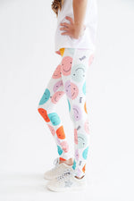 Mila & Rose Happy Days soft organic baby leggings.
