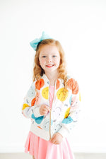 Happy Days Satin Jacket Mila And Rose Lightweight Layering Mila & Rose ® Everetts Place: Online Boutique