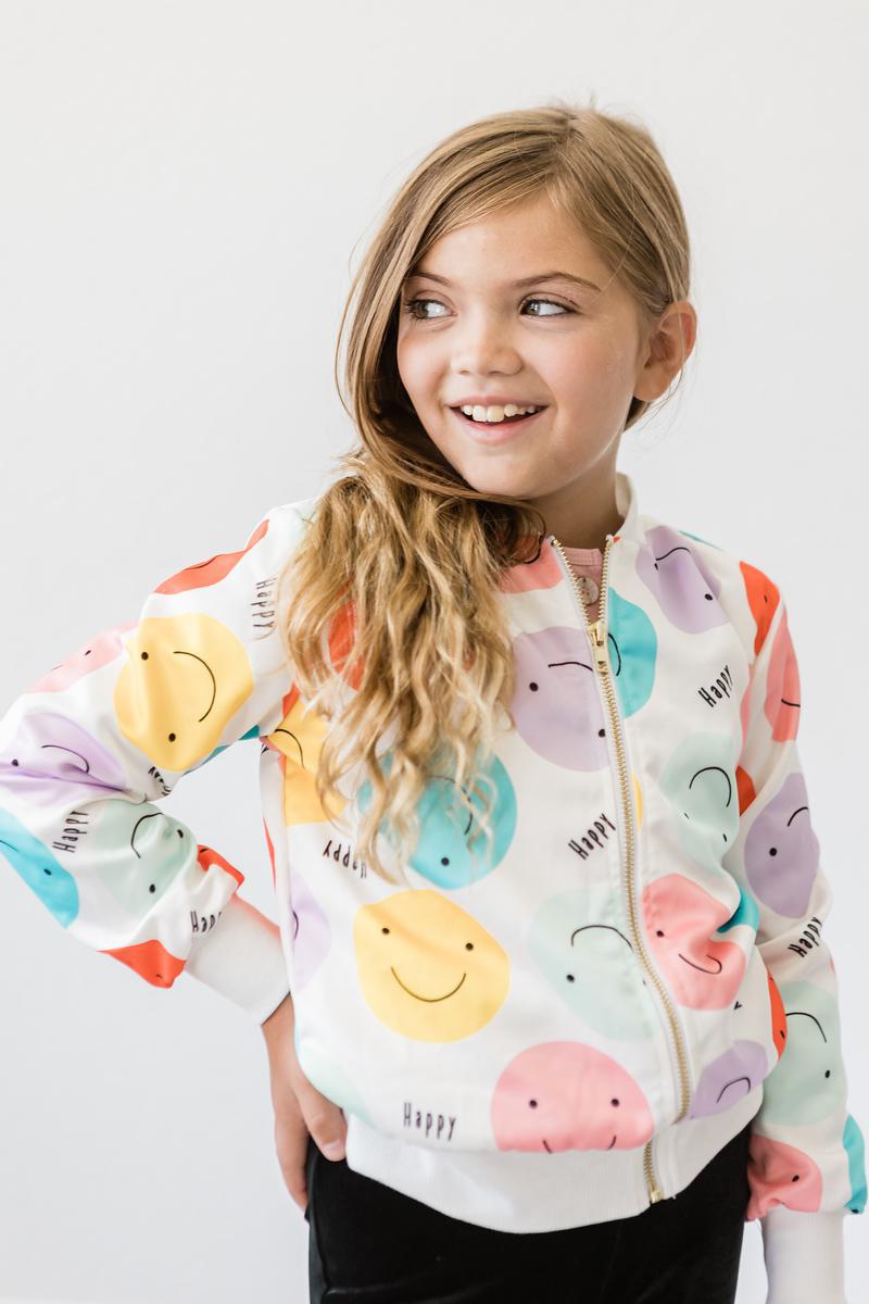 Happy Days Satin Jacket Mila And Rose Lightweight Layering Mila & Rose ® Everetts Place: Online Boutique