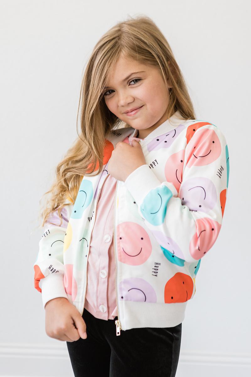 Happy Days Satin Jacket Mila And Rose Lightweight Layering Mila & Rose ® Everetts Place: Online Boutique