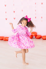 Happy Heart Day Three Quarter Sleeve Pocket Twirl Dress Mila & Rose ® Everetts Place: Online Boutique