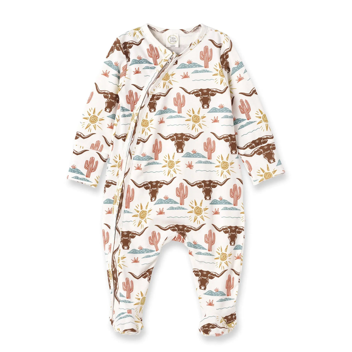 Happy Trails Bamboo Zipper Romper For Babies With Two Way Zipper Tesa Babe 
