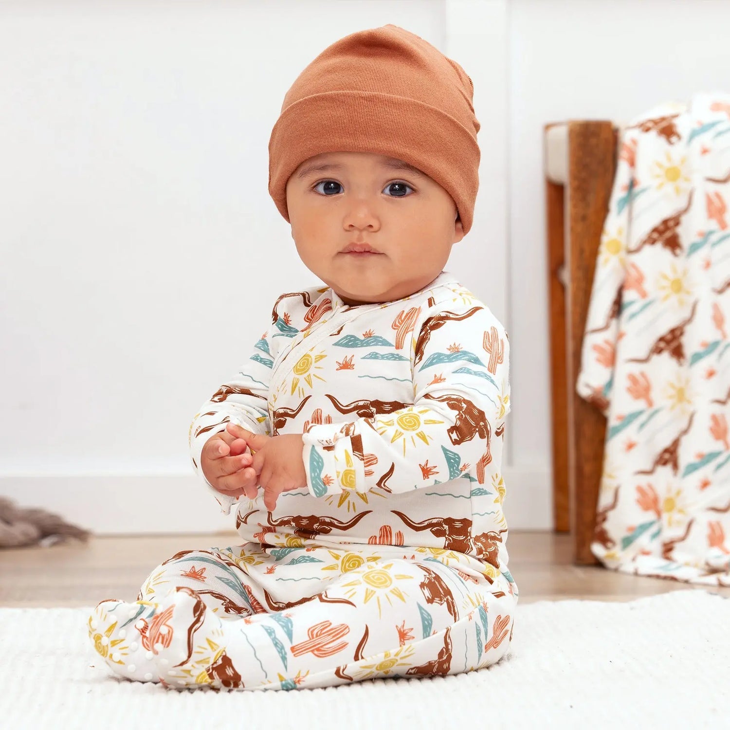 Happy Trails Bamboo Zipper Romper For Babies With Two Way Zipper Tesa Babe 