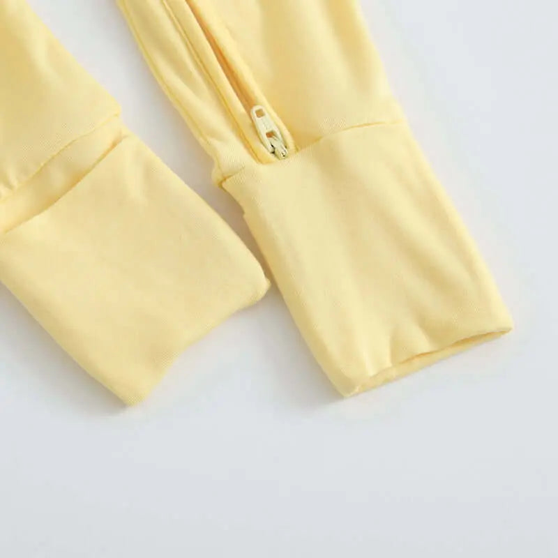 Luxie Charm Happy Yellow Zippered Baby Romper - Everetts Place Boutique - 