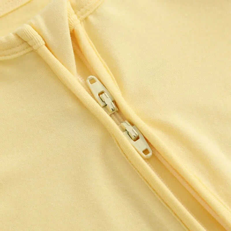 Luxie Charm Happy Yellow Zippered Baby Romper - Everetts Place Boutique - 