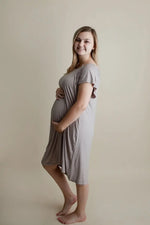 Three Little Tots Harbor Mist Labor and Delivery Nursing Hospital Gown - 