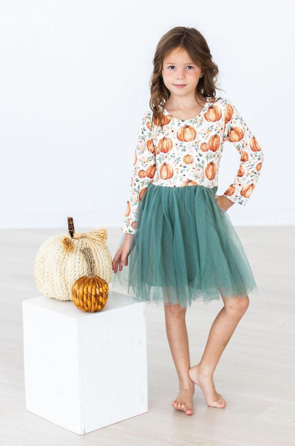 Harvest Florals L/S Tutu Dress by Mila & Rose ®