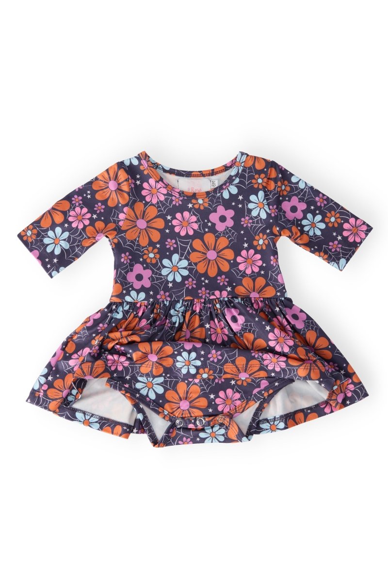 Mila & Rose ® Haunted Garden Twirl Baby Bodysuit With Snap Closure - Everetts Place Boutique - 
