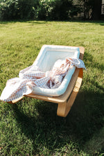 Haven Gingham Baby Blanket Soft Cotton Comfort For Sleep Little Mae & Co Everetts Place: Online Boutique