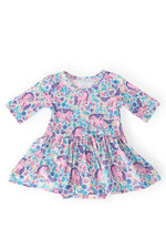 Head In The Clouds Twirl Bodysuit 3 4 Sleeve For Babies Mila & Rose ® Everetts Place: Online Boutique