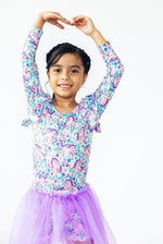Mila & Rose ® Head in the Clouds Long Sleeve Flutter Leotard for Toddlers - Everetts Place Boutique - 