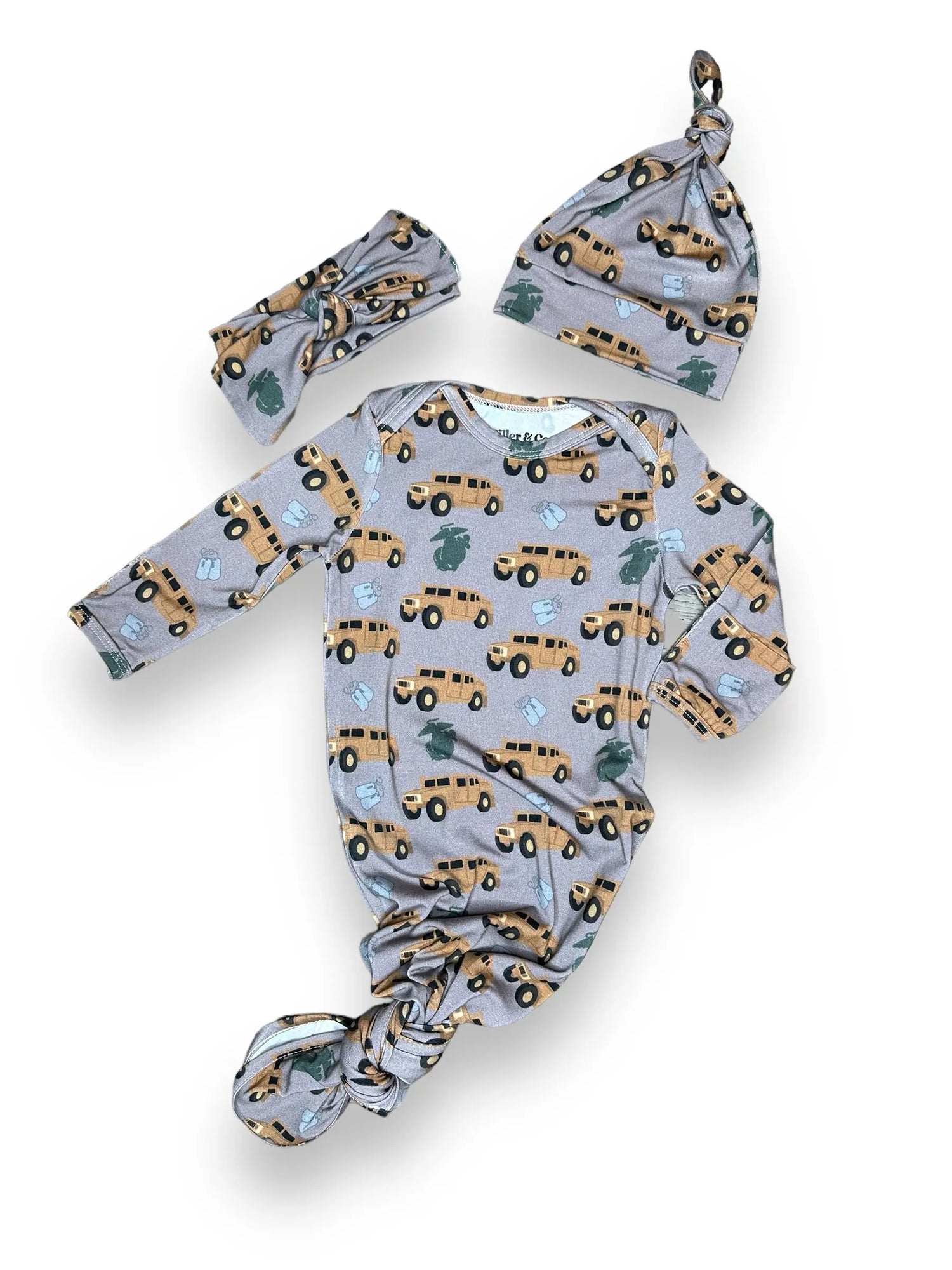 Headband Bow, Humvee Marines Miller & Co. Everetts Place Boutique