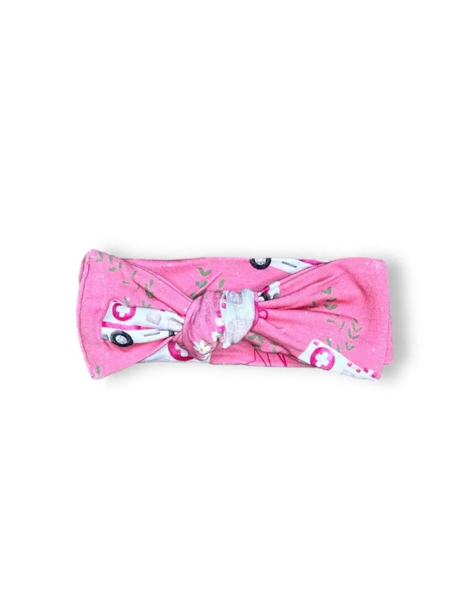 Headband Bow,  Pink EMS Miller & Co. Everetts Place Boutique