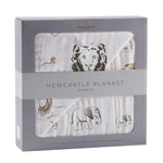 Hear Me Roar Lion and Rhinos and Elephants Bamboo Newcastle Blanket Newcastle Classics 