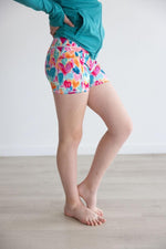 Mila & Rose ® Heart Hustle Active Shorty Shorts By Mila And Rose - Everetts Place Boutique - 