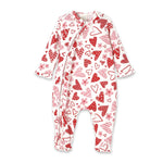 Hearts Bamboo Zipper Romper For Baby Two Way Zipper Neck Guard Tesa Babe 