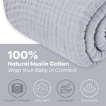 Heather Adult Muslin Cotton Blanket Warm Breathable Cozy Comfy Cubs Everetts Place: Online Boutique