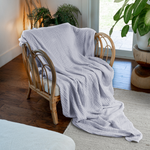 Heather Adult Muslin Cotton Blanket Warm Breathable Cozy Comfy Cubs Everetts Place: Online Boutique