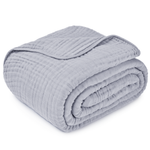 Heather Adult Muslin Cotton Blanket Warm Breathable Cozy Comfy Cubs Everetts Place: Online Boutique
