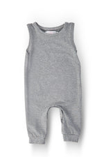 Mila & Rose heather gray tank one-piece jogger for baby