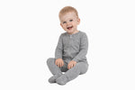 Heathered Gray, Bamboo Zipper Footie - Sleeve, Trousers, Baby & Toddler Clothing, Child, Nightwear | Everetts Place