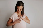 Three Little Tots Heavenly Pink Mommy Labor and Delivery Nursing Hospital Gown - 