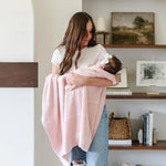 Heirloom Cotton Knit Receiving Blanket Cable Knit Saranoni - Everetts Place Boutique