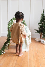 Little Joy Co. Here Comes Santa Claus Sweatshirt Romper - Everetts Place Boutique - 