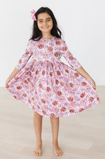 Mila & Rose ® Here for the Candy Pocket Twirl Dress Three Quarter Sleeve - Everetts Place Boutique - 