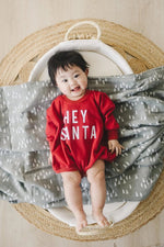 Little Joy Co. Hey Santa Sweatshirt Romper - Everetts Place Boutique - 