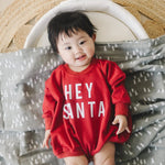 Little Joy Co. Hey Santa Sweatshirt Romper - Everetts Place Boutique - 