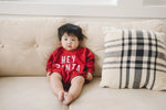 Little Joy Co. Hey Santa Sweatshirt Romper - Everetts Place Boutique - 