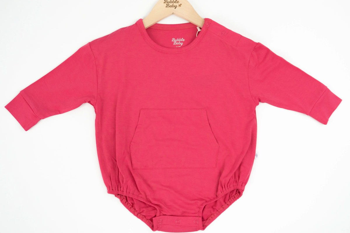 Bubble Baby Hibiscus | Long Sleeve Bubble Romper - 