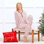 Tesa Babe Ho Ho Ho Christmas Bamboo Pajama Set for Women Cozy - Everetts Place Boutique - 