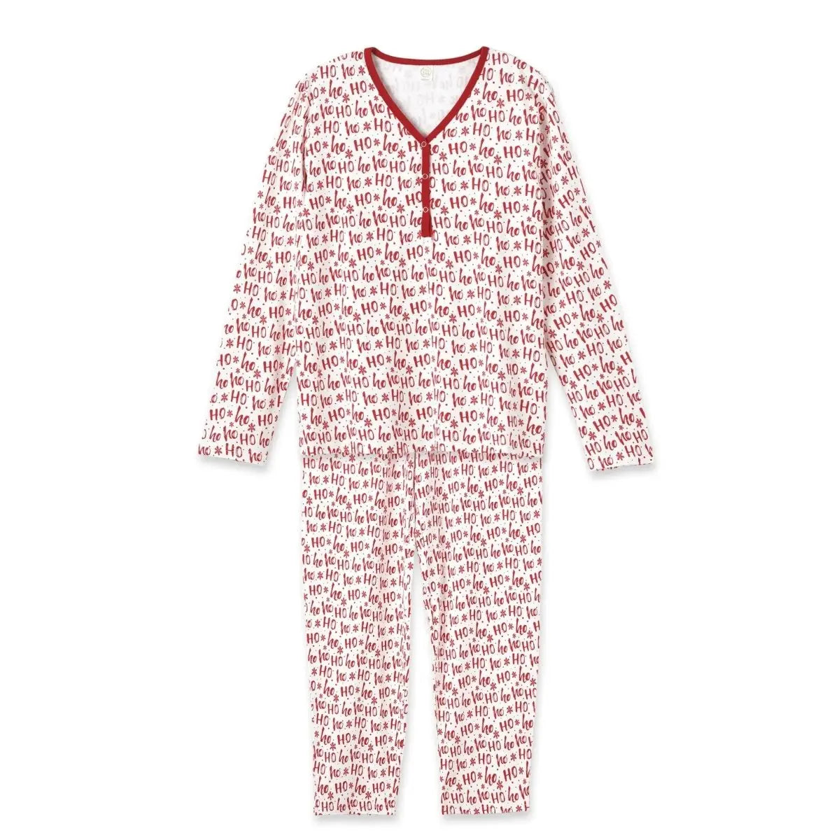 Tesa Babe Ho Ho Ho Christmas Bamboo Pajama Set for Women Cozy - Everetts Place Boutique - 