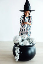 Hocus Purrcus 3 Quarter Sleeve Pocket Twirl Dress Toddler Mila & Rose ® Everetts Place: Online Boutique