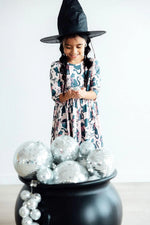 Hocus Purrcus 3 Quarter Sleeve Pocket Twirl Dress Toddler Mila & Rose ® Everetts Place: Online Boutique