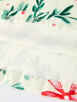 Holiday Christmas Dress With Holly Embellishments For Girls - Everetts Place Boutique - 