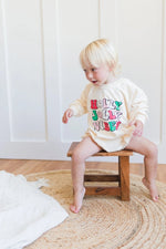 Little Joy Co. Holly Jolly Vibes Christmas Sweatshirt Romper - Everetts Place Boutique - 